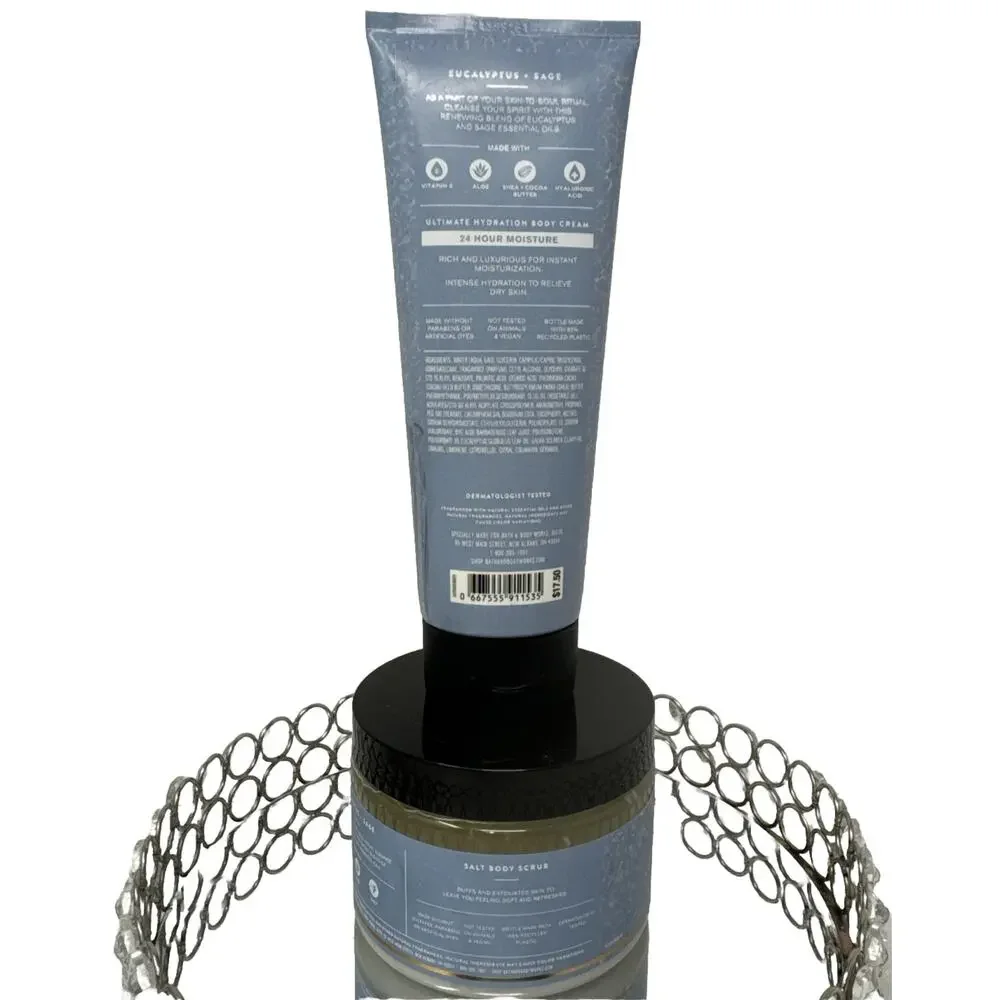 Bath & Body Works Aromatherapy Cleanse Your Spirit Eucalyptus Sage Set NWT
